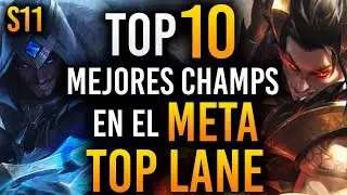 TOP 10 MEJORES TOP LANERS en el META | Guía LOL S11
