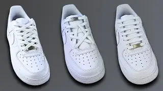 3 COOL WAYS TO LACE NIKE AIR FORCE 1 (Nike Air Force 1 Lacing)