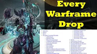 Find Every Warframe Drop Rate Easily In Seconds!