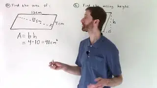 10 2 Video 2 Area of a Parallelogram   Additional Problem Types