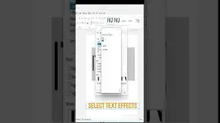 How to Apply Text Effects in MS Word #shorts