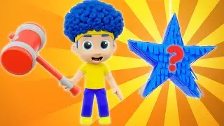 Colorful Pinatas with Surprise Toys | D Billions Kids Songs