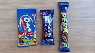 Dairy Milk Bubbly vs Perk vs Choco Beans4 | Mouth watering video