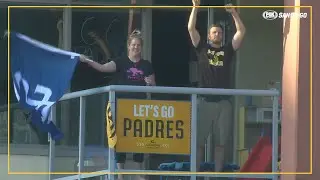 Annie Heilbrunn interviews fan living above Petco Park | Padres POV | FOX Sports San Diego