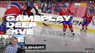 xQc reacts to NHL 25 Official Gameplay Trailer