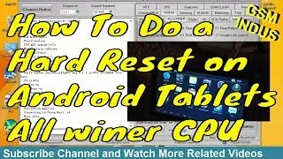 How To Do a Hard Reset (Factory Default) on Android Tablets | All winer ipad unlock hard reset