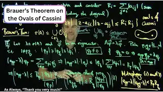 Brauer's Theorem on the Ovals of Cassini