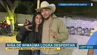 Niña de Wimauma, Florida despierta tras sufrir trágico accidente en México