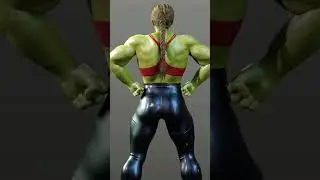 Abby Back Muscle Growth as She Hulk