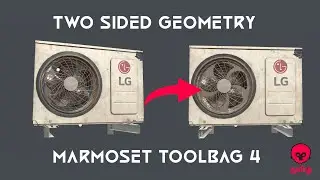 Two Sided Geometry in Marmoset ToolBag 4 | Tamil  Tutorial| Cull Back Faces