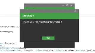 C# Tutorial - Material Design Message Box | FoxLearn