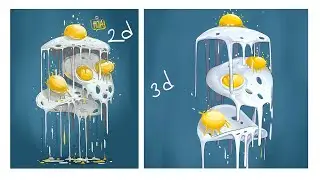 3d recreation of cool illustrations in blender! Part1 (Modeling+ UV unwrapping)