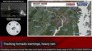 Tracking tornado warnings, heavy rain in the DMV