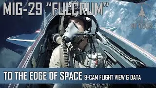 MIG-29 High Altitude and Aerobatics - 8-Camera view + Flight Data