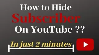 How to hide subscriber on YouTube || subscriber kaise hide kare || hide subscriber on Youtube