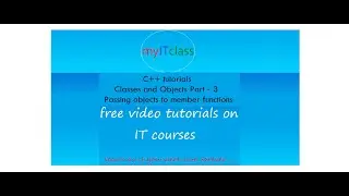 Classes & Objects (Part - 3 ) Passing Objects 