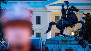 Clashes erupt as protesters try to pull down Andrew Jacksons statue near White House