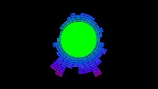 Audio Spectrum - GREEN SCREEN - Audio Visualizer - Neon Waves - Audio Equalizer - Bass Booster Free