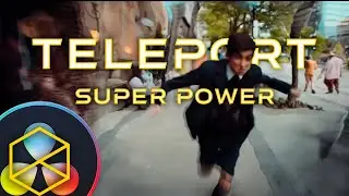 TELEPORT SUPER POWER EFFECT - Davinci Resolve Fusion