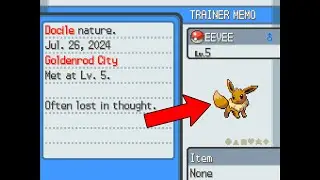 How To Get Eevee in Pokemon HeartGold & SoulSilver