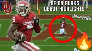 Deion Burks SCORES 3 TOUCHDOWNS in Oklahoma Debut 🔥| 2024 College Football