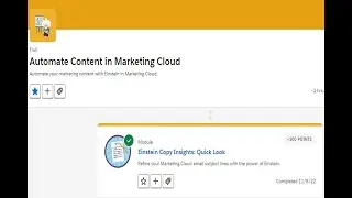 Einstein content selection basics : Get started with Einstein content selection : Marketing cloud