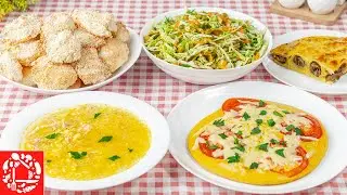 Menu for Every Day for the whole family 5 simple recipes! Cooking Breakfast, Lunch and Dinner