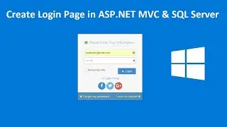 ASP.NET MVC #36 - Create Login Page in ASP.NET MVC 5 & SQL Server | FoxLearn