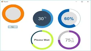 C# Tutorial - Circle Progress Bar | FoxLearn