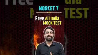 NORCET 7 All India Free Mock Test #shorts