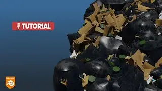 Junk pile prop using the scatter objects addon | Blender 4.0.2 Tutorial