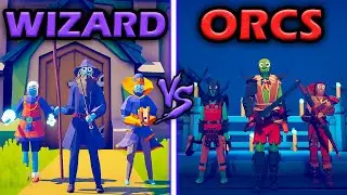 GREATEST WIZARDS vs MIGHTY ORCS - Totally Accurate Battle Simulator | TABS