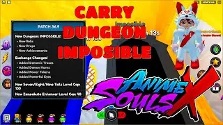🔴CARRY NUEVA DUNGEON IMPOSIBLE ANIME SOUL X✨⚔️ #afs  #roblox #anime #play