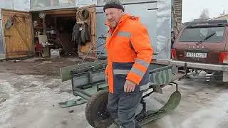 Мотобуксировщик.Эксплуатация в межсезонье.