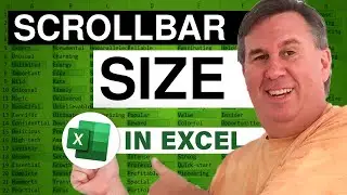 Excel - Resizing Excel Scrollbar: Fixing the Small Scroll Bar Issue in Excel - Episode 548