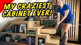 Storage Under Stairs | How to Make Built-In Drawers