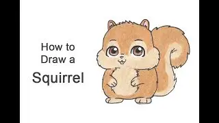 How to Draw a Squirrel (Cartoon)