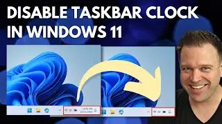 How to hide the clock in the Windows 11 taskbar (or unhide it) in October 2023