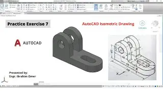 Autocad 3d practice drawing | Autocad Practice Exercise 7 | Autocad Isometric Drawing | CADable