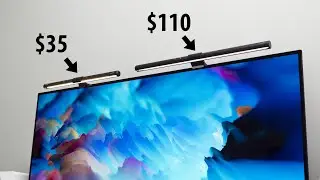 $35 vs. $110 Monitor Light Bar | Must Have Computer Desk Accessories