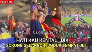 GELAGAT SPONTAN ADIK PENYOKONG SELANGOR DIKERUMUNI PENYOKONG JDT CURI PERHATIAN