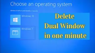How to Remove Dual Boot Windows 10  Window 11  Window 7   Window 8