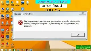 api-ms-win-crt-conio-l1-1-0.dll is missing from your computer