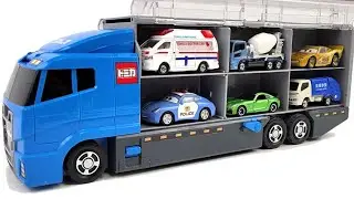 13 Type Tomica Cars ☆ Tomica opening and put in big blue Okatazuke convoy