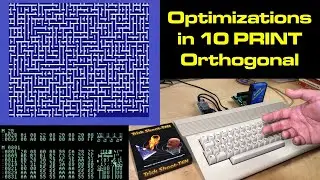 Size Optimizing Tricks in 10 PRINT Orthogonal for Commodore 64