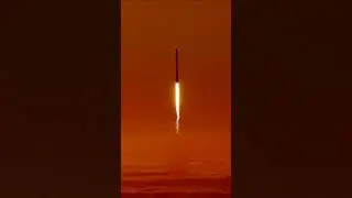 Falcon 9 rising above clouds during sunset! 