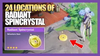 [GUIDE] 24 Locations of Radiant Spincrystal (Mondstadt, Liyue, Inazuma) | Genshin Impact