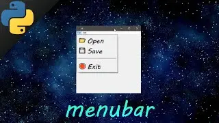 Learn Python tkinter GUI menubars easy 🧾