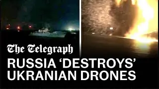 Ukrainian drones attack Putins Black Sea naval base