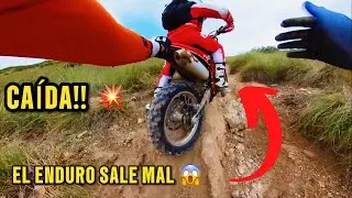 SU PRIMERA VEZ HACIENDO ENDURO ACABA MAL CON LA KTM 2 TIEMPOS! 😳